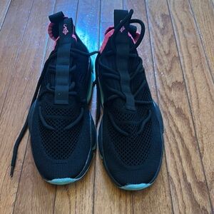 Black and Pink Sneakers